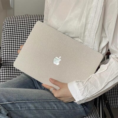Small Grid Beige Shell Case Cover For MacBook Air 13 15 MacBook Pro 13 14  15 16