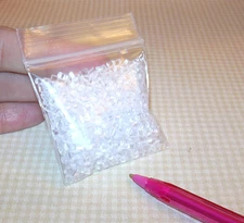 2" x 2" Baggie of Loose Miniature "Ice Cubes" : DOLLHOUSE Miniatures 1:12 Scale