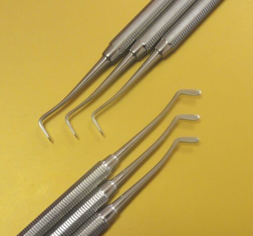 3 x instruments de remplissage d'amalgames dentaires, double extrémité PFI-179 * St acier CE neuf * - Photo 1/1