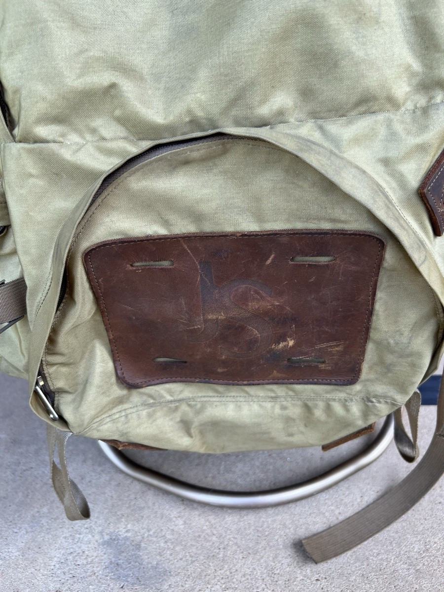 Vintage Jansport External Metal Frame Backpack Pack Hiking Camping