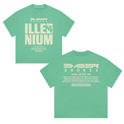 Illenium 2026 Es25 Block Two Sides T-Shirt All Size