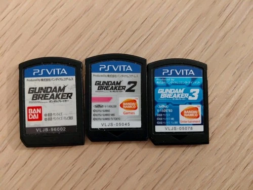 Lot Of 3 Gundam Breaker 1 2 3 PS Vita Playstation Vita Japanese Version Import