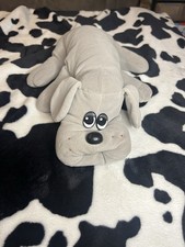 Vintage 1985 Large Pound Puppy Puppies 18  Gray Dog Long Ear Plush Stuffed Tonka
