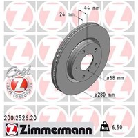 2X Bremsscheibe FüR Nissan Juke F15 1.2 1.5 1.6 10 Bis 19 Zimmermann Neu Teil
