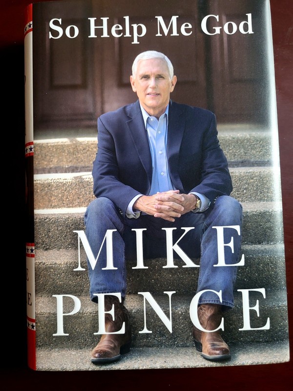 MIKE PENCE "So Help Me GOD" Book HARD COVER- W/COA 1st Edition