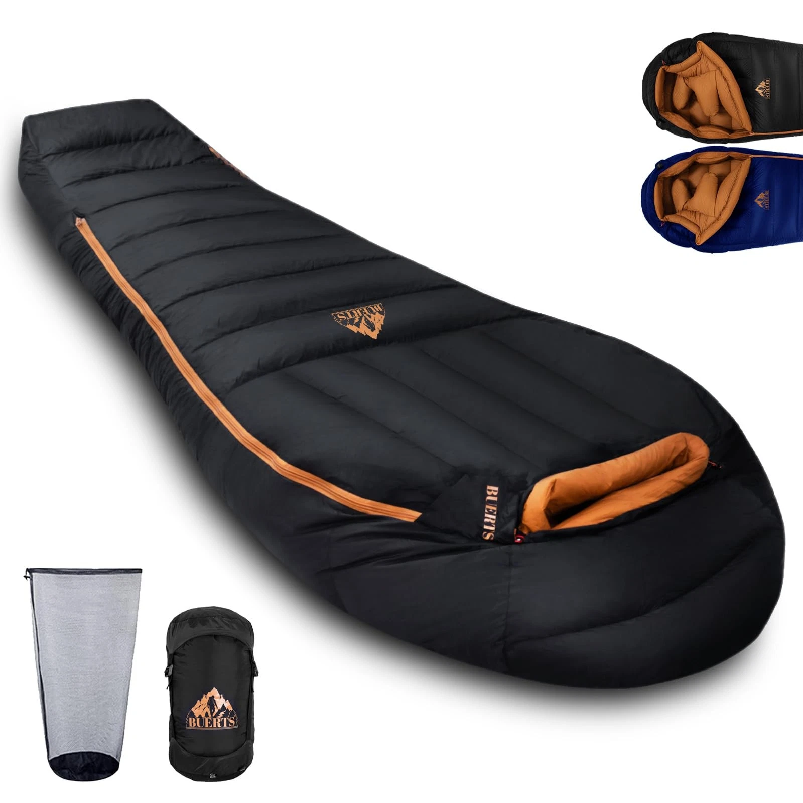Down Backpacking Sleeping Bag 680FP. Cold Weather Sleeping Bag 0°F-32°F (Mult...