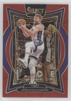 2024-25 Panini Select Concourse Red Prizm 171/199 Domantas Sabonis #24 0m1w
