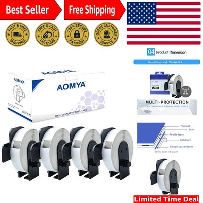 High-Quality DK-1203 Compatible Labels for Brother Printers - 300 Labels/4 Pack