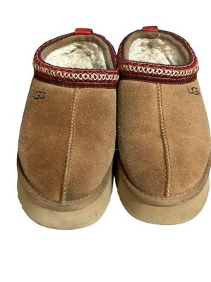 UGG Tasman Tazz Platform Slippers Chestnut Red S/N Women s Size USA 8 Original