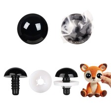 Vanblue Upgraded Safety Eyes for Crocheting 35mm 20pcs Scratch-Resistant Blac...