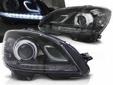 Led Scheinwerfer Set in schwarz f&uuml;r Mercedes W204 2007-2010