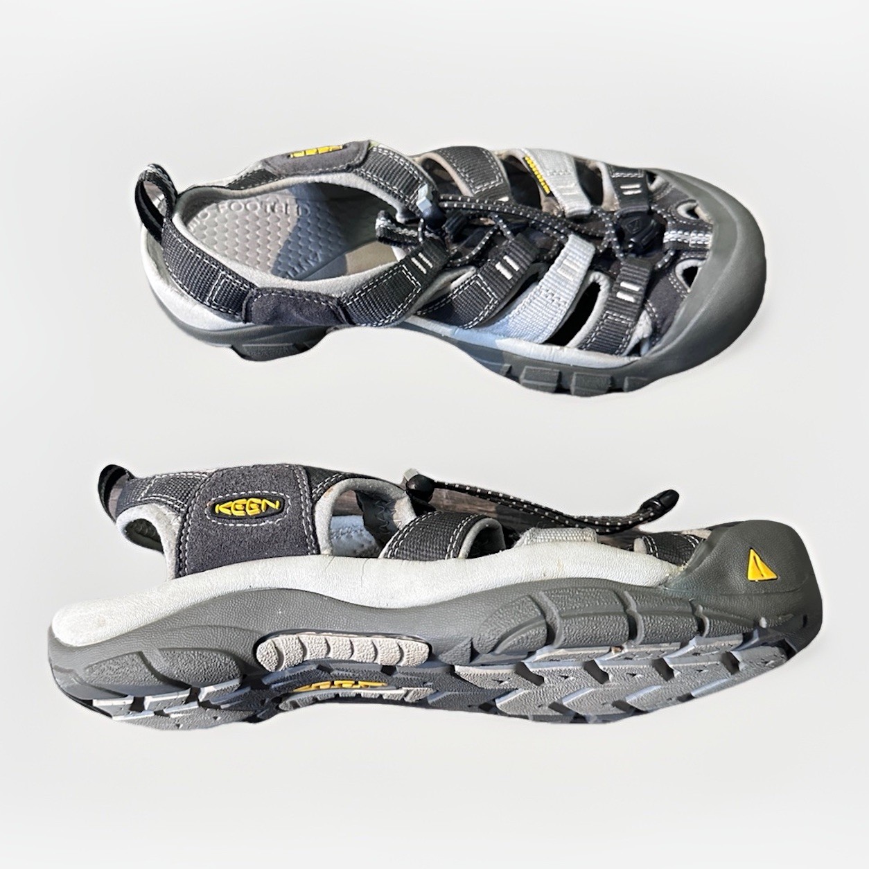 Keen Newport H2 grigio impermeabile scarpe sandali sportivi donna taglia 9