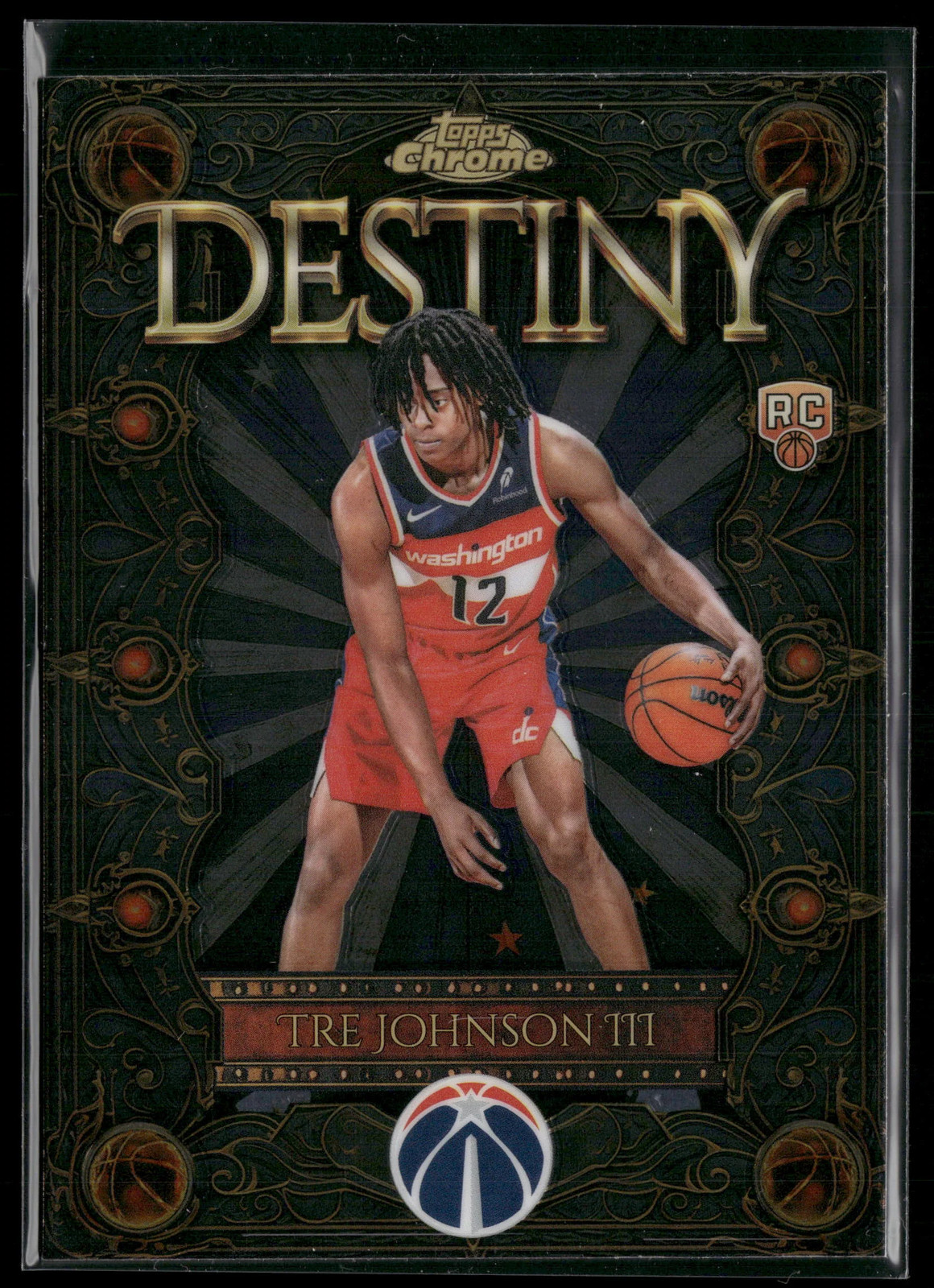 2025-26 Topps TRE JOHNSON III Topps Chrome Destiny Rookie Card #D-6