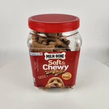 Milk-Bone Soft & Chewy Dog Treats Chicken 25oz Jar | Real Chicken | USA Made