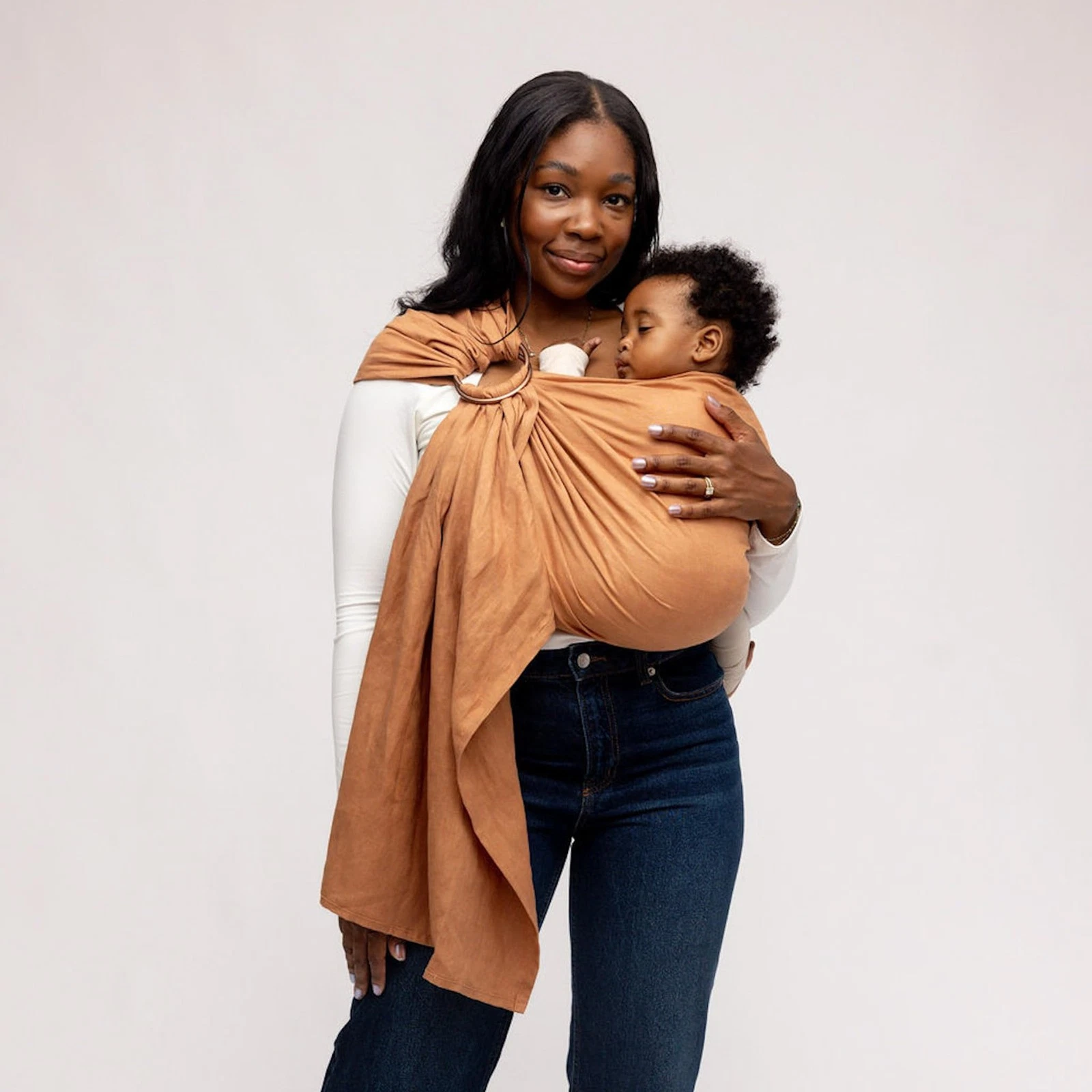 WildBird - Ring Sling Baby Carrier - Newborn to Up to 35 lbs - for Moms, Dads