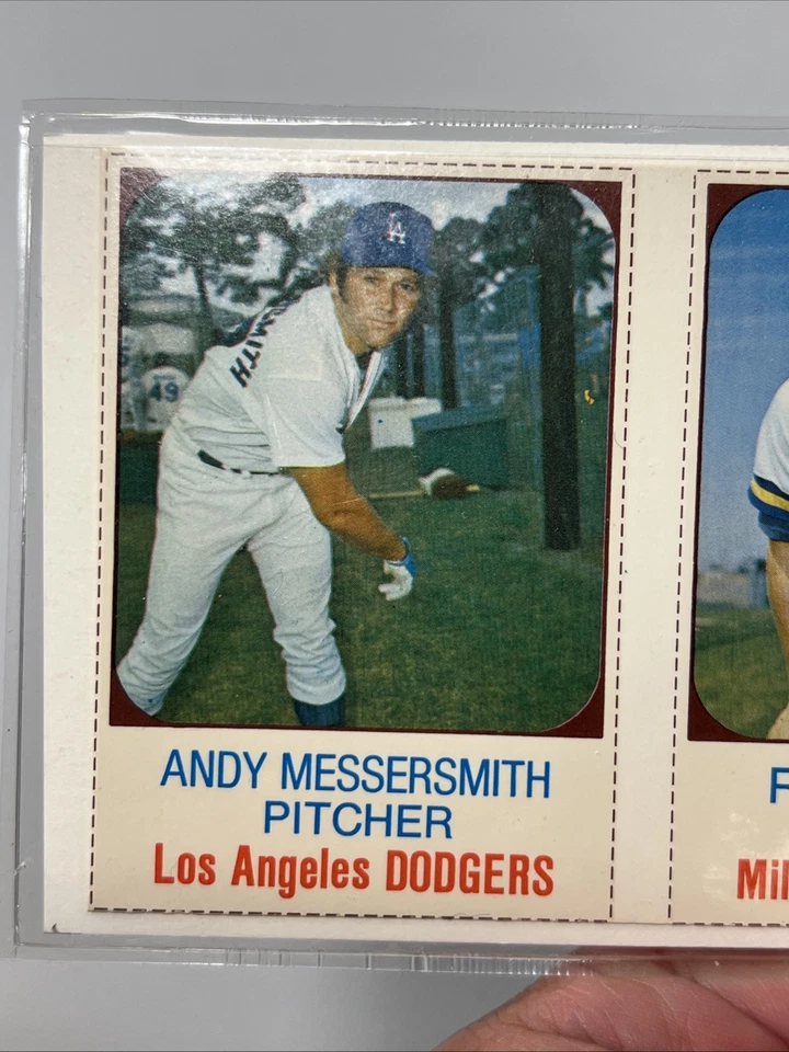 1975 Hostess Panel Andy Messersmith Robin Yount Al Oliver #79-81 - Image 3 of 4