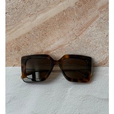 NEW Gucci GG0435S Havana Brown Butterfly Sunglasses 610