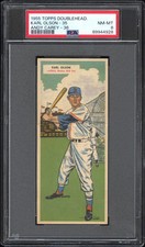 1955 TOPPS DOUBLEHEADERS ANDY CAREY - 36 KARL OLSON - 35 PSA 8