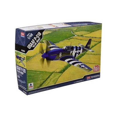 Academy AC12303 1/48 USAAF P-51B Blue Nose Fighter Kit Assembly Model