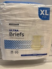 McKesson Ultra Extra Large Disposable Diapers - 15Pack Waist 56-64