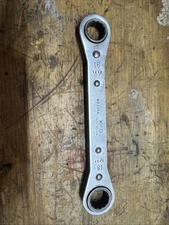 K-D Tools 2266 Ratcheting Double Box End Wrench 16mm x 18mm 12Pt Metric USA