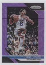 Julius Erving Prizm 2018/19 Prizm Purple Wave #95