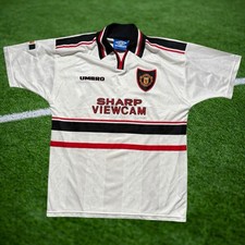 Vintage Umbro Manchester United Away Shirt 1997/99 Soccer Jersey 12-13 Years