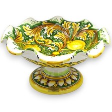 Fruit Bowl Centerpiece Stand, Caltagirone Ceramic, 4 Size Options