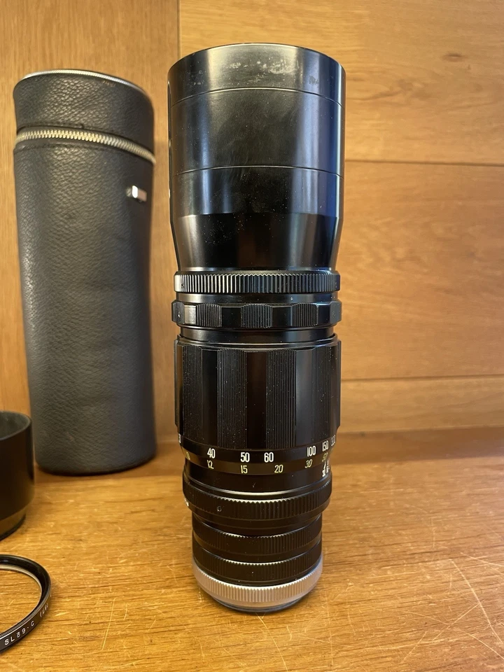 *Casi Como Nuevo ++ con Estuche* Teleobjetivo Sankyo Kohki Komura 300mm F/5 Uni M42/JPN Foto 4 de 4