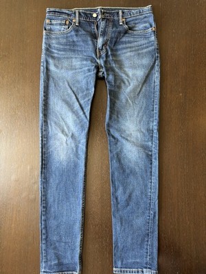 Levi's 512 Slim Fit Jeans Blau Herren W32 L34 Five-Pocket