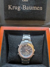 Krug Baumen El Lapmaster Men's Quartz Watch Ref 1106km with New Battery
