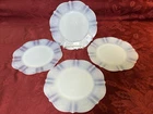 Lot 4 Dinner Plates Macbeth Evans American Sweetheart Monax White  Vintage 8”
