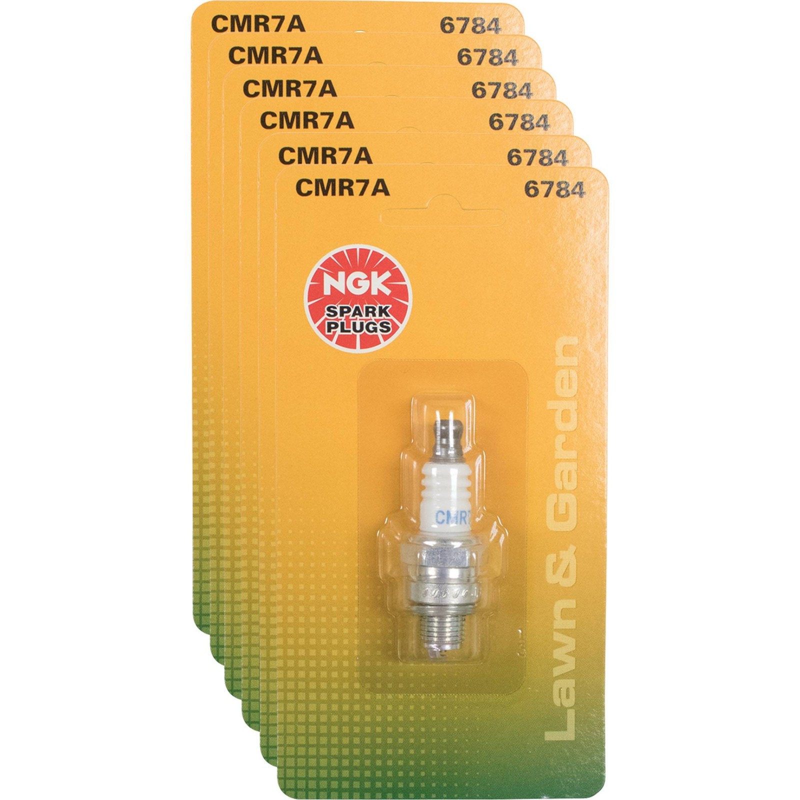 NGK 6784 CMR7A Resistor Spark Plug 6 Pack Stihl Ryobi Toro 4-Cycle 130-224 FC90