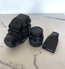Zenza Bronica ETR Zenzanon MC 75mm F2.8 Lens + 150 3.5 Lens, Meter prism finder