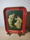 Vintage 1926 Coca-Cola Serving Tray Golf Club Guy And Girl