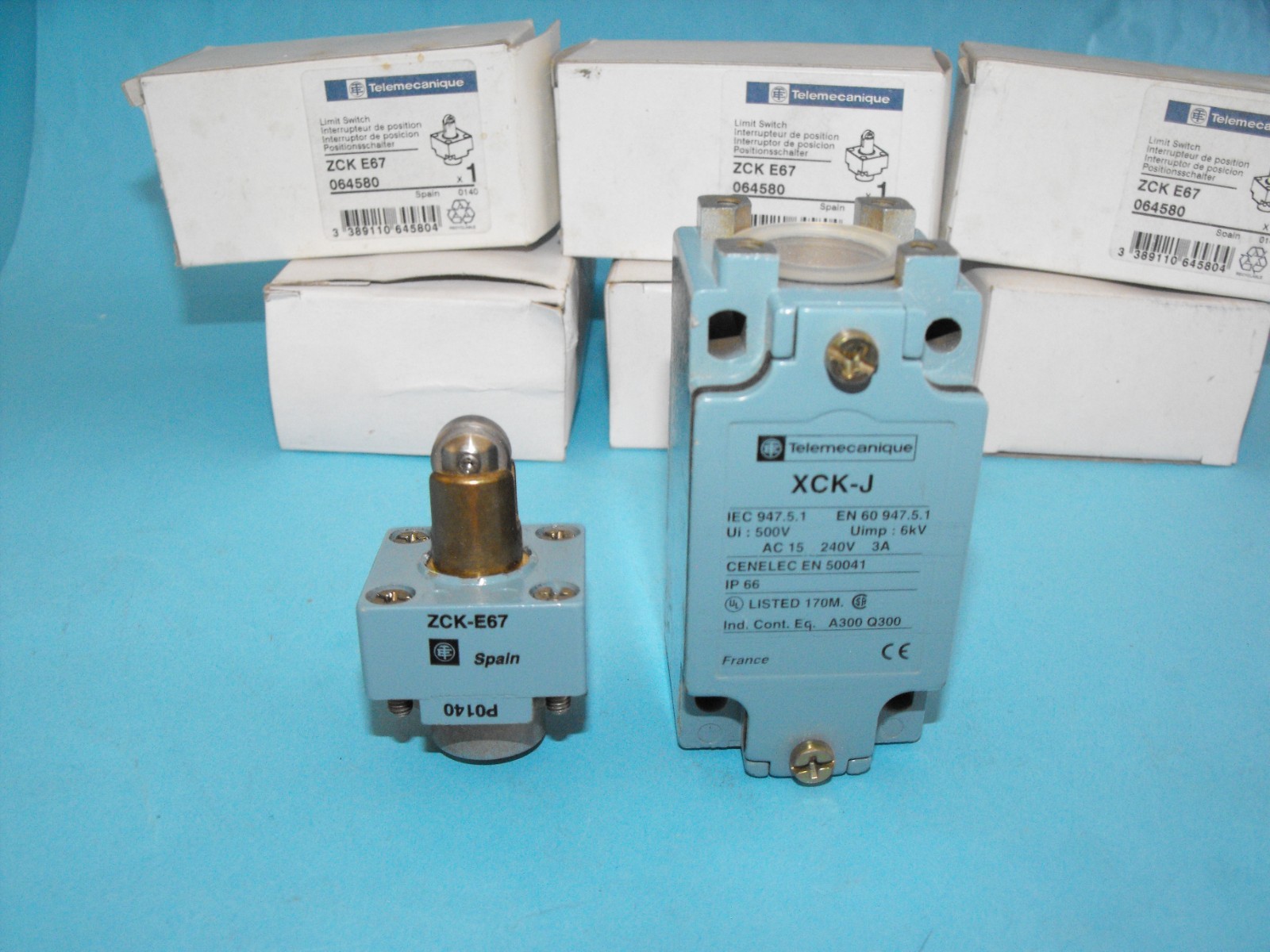 Schneider Electric.TELEMECANIQUE XCK-J.Limit Switch.ZCKJ1+ZCKE67.(LOT3PCS).NEW
