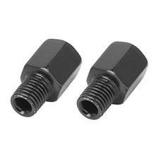 2pcs10mm RH to 10mm RH Black Motorcycle Rearview Mirrors Adapter Bolt Screw