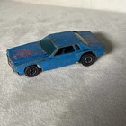 1974 Hot Wheels Redline Blue Stock Car Monte Carlo Flying Low-4 Restore