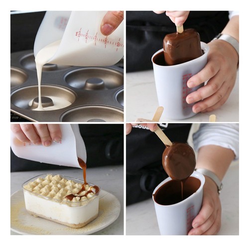 Small Jug Laundry Measuring Tool Silicone Jugs Beaker Visible