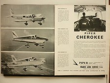 4/1966 PUB PIPER AIRCRAFT PIPER CHEROKEE SIX C/235 140 ORIGINAL AVIATION AD