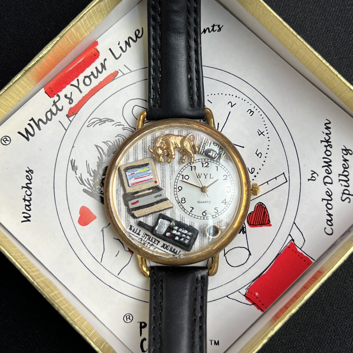 Vintage WYL What's Your Line Whimsical Watches Wall Street Journal