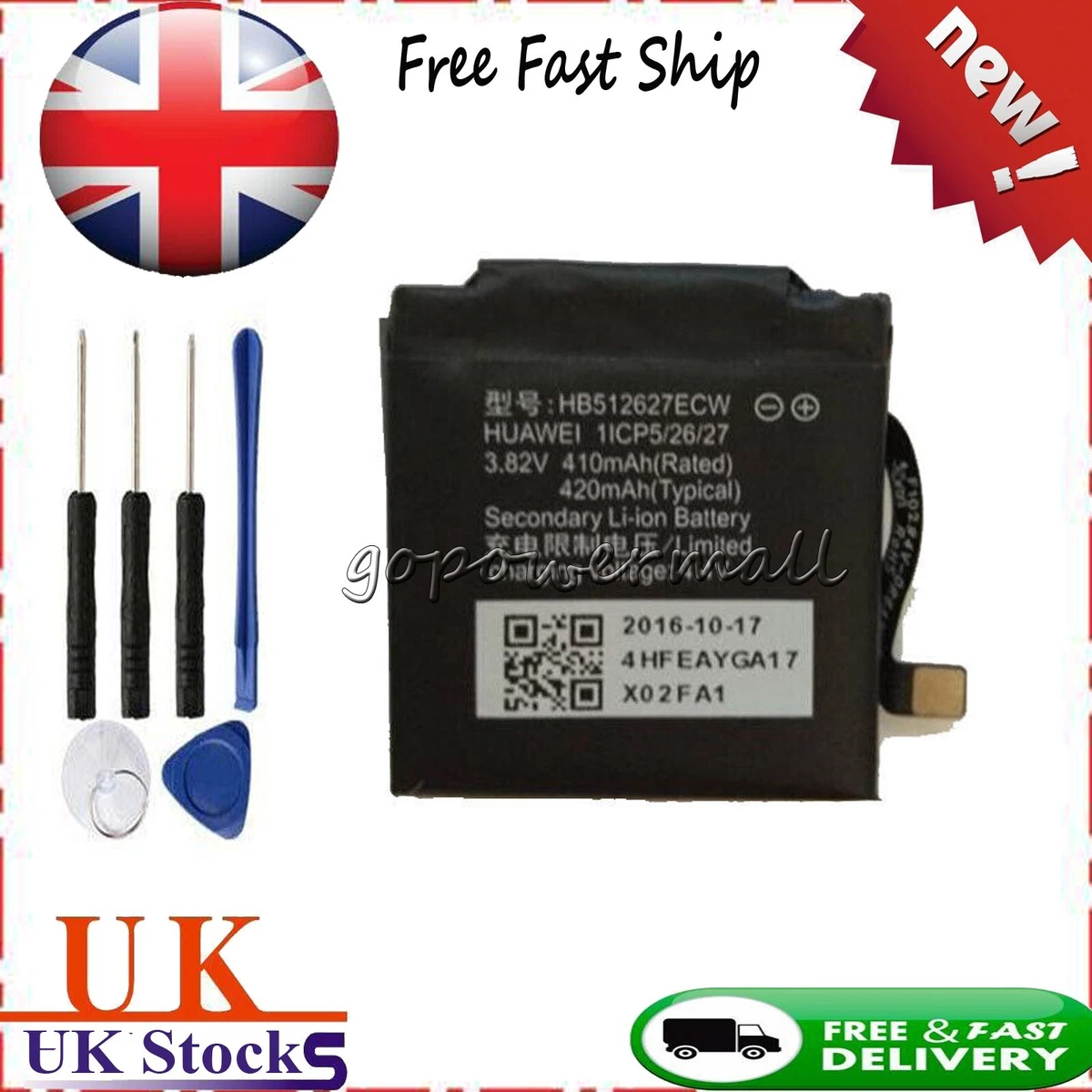 NEW Replacement Battery HB512627ECW For Huawei Watch 2 Classic LE0