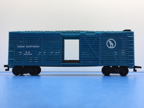 HO "Great Northern" 40' Livestock Cattle Freight Train / 582033 Blue Version #2 - Picture 9 of 12