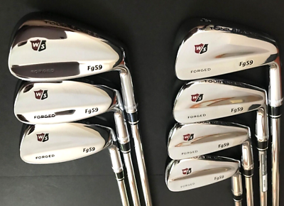 Set of 8 x Wilson Staff Tour Blade FG59 Forged Irons 3-PW Regular Steel Shafts Set of 8 x Wilson Staff Tour Blade FG59 Forged Irons 3-PW Regular Steel Shafts
