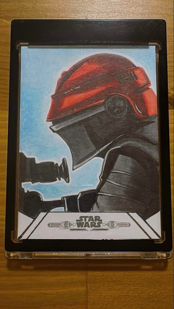 Topps Star Wars Sketch Card Artist Autograph *G4325* | eBay Topps Star Wars Sketch Card Artist Autograph *G4325* | eBay