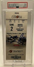 Stephen Curry ROOKIE 1st NBA WIN Stub Ticket PSA 9 AUTO Warriors 2009 Autograph