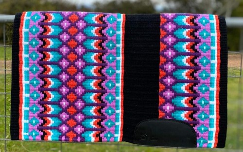 Couverture de selle de cheval Western Show laine design