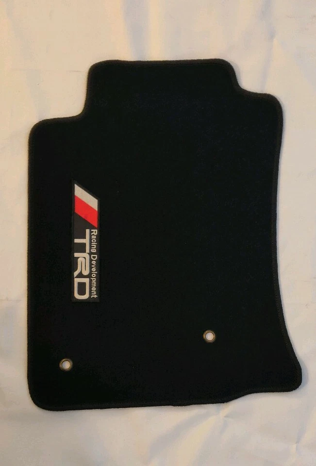 Alfombrillas alfombrillas delanteras traseras con emblema Fit 05-10 Toyota Tacoma negras Foto 2 de 4
