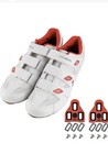 Bicycle Shoes Road Bike Universal Cleat Mount Men's Cycling Shoes White 8 US New