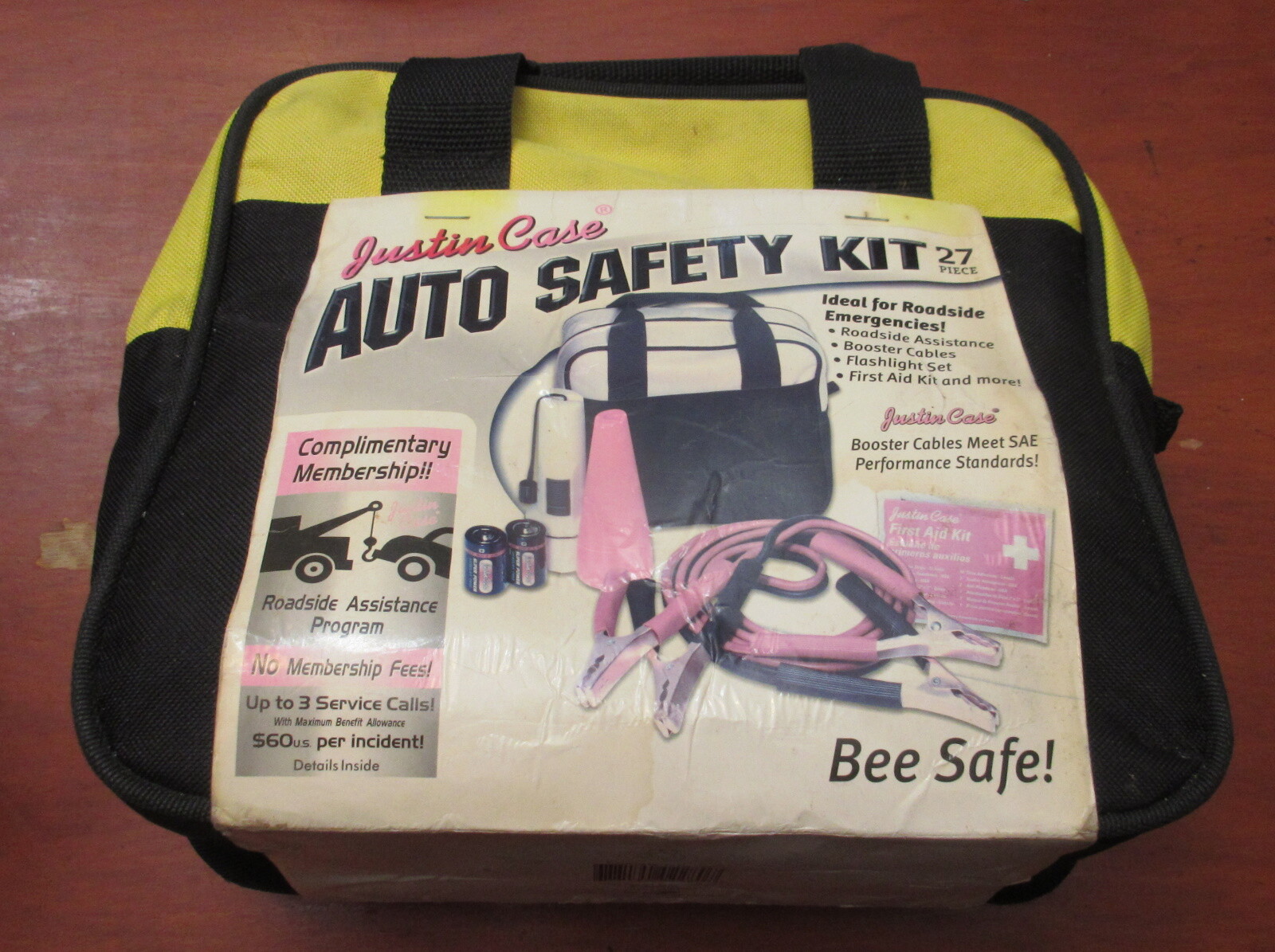 "Justin Case" 27 Piece Auto Safety Kit - NEW